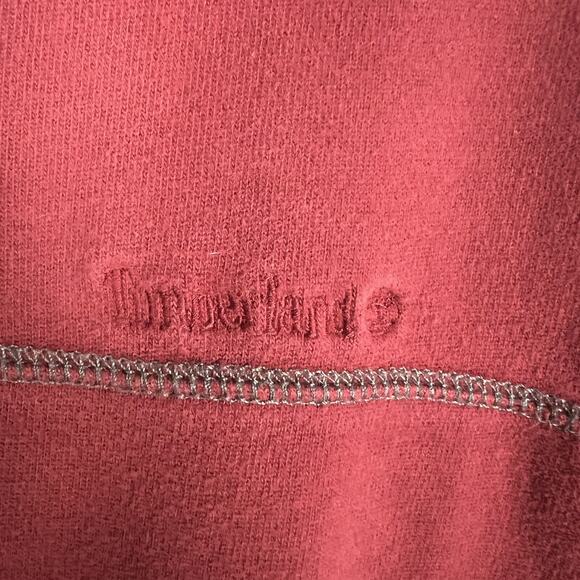 Timberland 1/4 Zip Mens XL Maroon Long Sleeve Pullover Sweatshirt - Picture 5 of 5